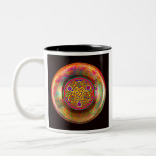 Tasse 2 Couleurs Élégant art de noeud celtique