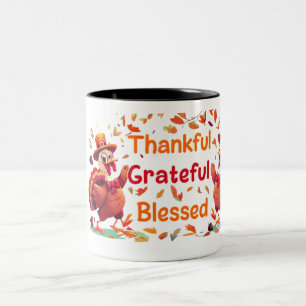 Tasse 2 Couleurs Elégant Bon thanksgiving Turquie