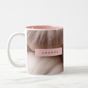 Tasse 2 Couleurs Elégant Citrouille Pastel personnalisé avec tige d
