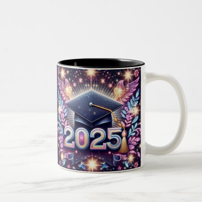 Tasse 2 Couleurs Élégant diplôme 2025 (Droit)