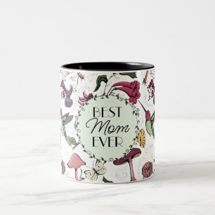 Tasse 2 Couleurs Elégant Meilleure Maman Toujours Moderne Colibri &