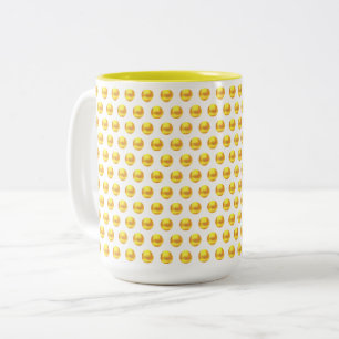 Tasse 2 Couleurs Élégant Moderne Points Dorés sur Fond Blanc