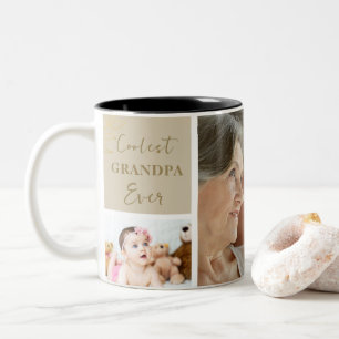 Tasse 2 Couleurs Elégant Or Coolest Grand-parents jamais photo