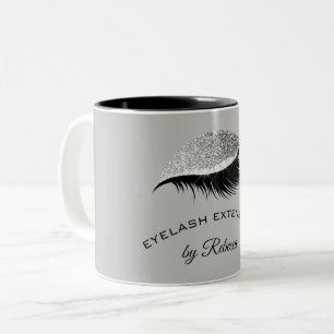 Tasse 2 Couleurs Élégant salon d'affaires Eyelash Silver Parties 