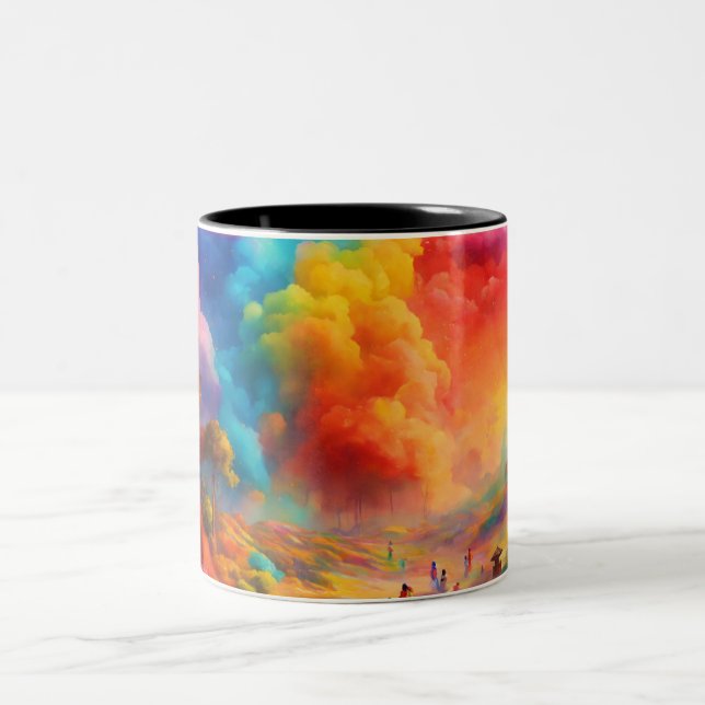 Tasse 2 Couleurs Élégante Coupe Sipping (Centre)