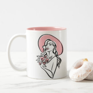 Tasse 2 Couleurs Élégante fille