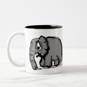 Tasse 2 Couleurs Eléphant