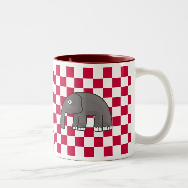 Tasse 2 Couleurs éléphant (Droit)