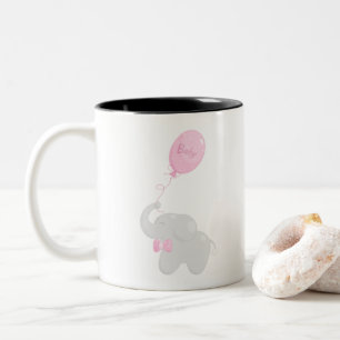Tasse 2 Couleurs Eléphant avec ballon
