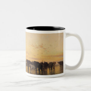 Tasse 2 Couleurs Éléphants africains