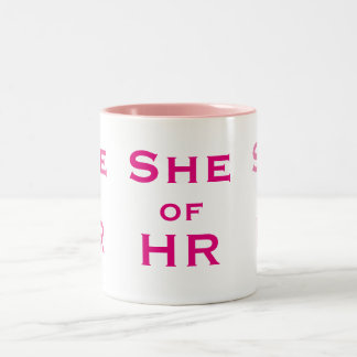 Tasse 2 Couleurs Elle de HR Funny Femme Ressources humaines Nom Don