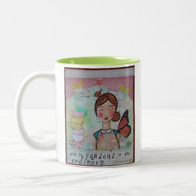 Tasse 2 Couleurs Elle est contenu (Gauche)