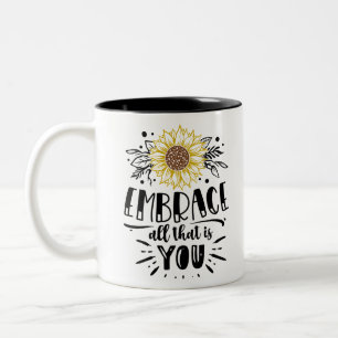 Tasse 2 Couleurs Embrassez tout ce qui est vous