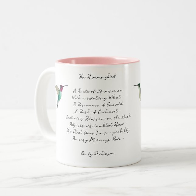 Tasse 2 Couleurs Emily Dickinson (Devant gauche)