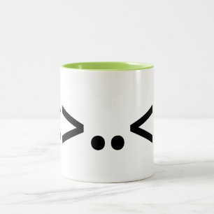 Tasse 2 Couleurs Emoticon japonais ALIEN