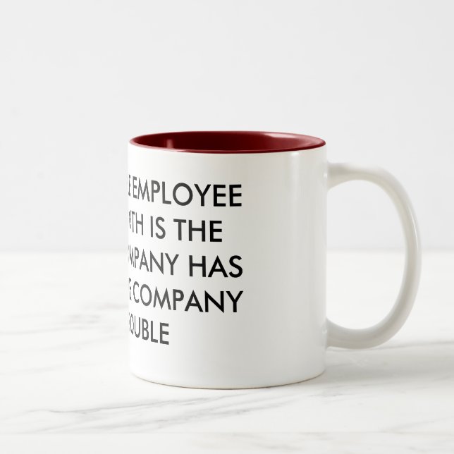 TASSE 2 COULEURS EMPLOYÉ DU MOIS (Droit)