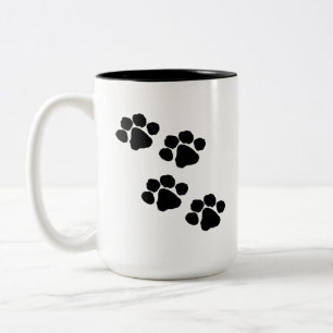 Tasse 2 Couleurs Empreintes de pattes d'animaux familiers