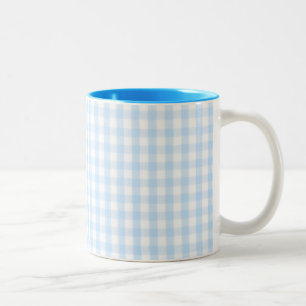 Tasse 2 Couleurs en vichy bleu clair