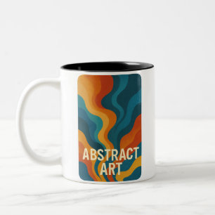 Tasse 2 Couleurs Énergie Abstraite en gras - Art numérique