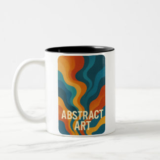 Tasse 2 Couleurs Énergie Abstraite en gras - Art numérique
