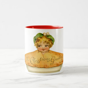 Tasse 2 Couleurs Enfant vintage et tarte
