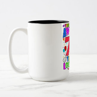 Tasse 2 Couleurs Enfants Awesome 7 ans Garçons Filles Fête d'annive