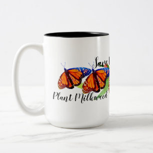 Tasse 2 Couleurs Enregistrer le papillon Monarch