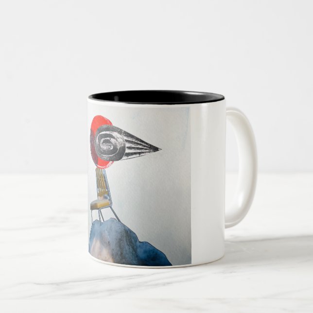 Tasse 2 Couleurs Enregistrer votre tache (Devant droit)