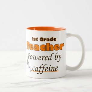 Tasse 2 Couleurs Enseignant de 1re année sous la caféine