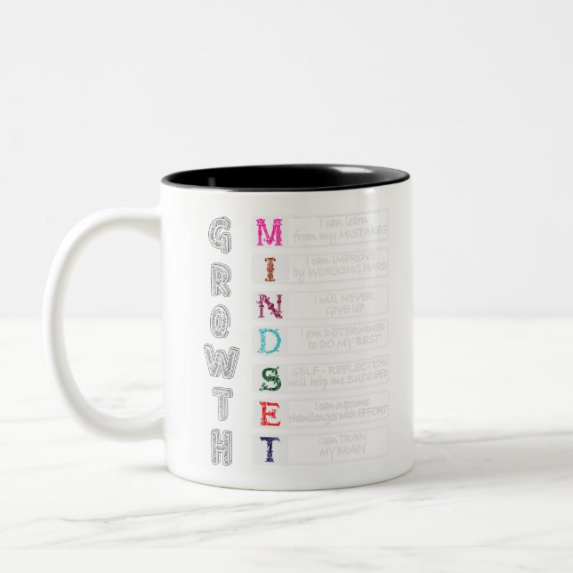 Tasse 2 Couleurs Enseignant de classe T-shirt Croissance (Gauche)
