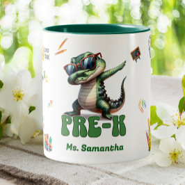 Tasse 2 Couleurs Enseignant élémentaire de pré-maternelle Alligator