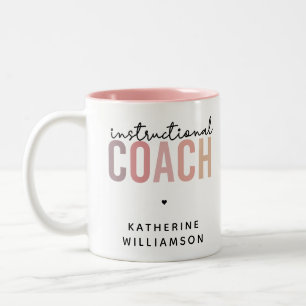Tasse 2 Couleurs Entraîneur pédagogique personnalisé Cadeau d'entra