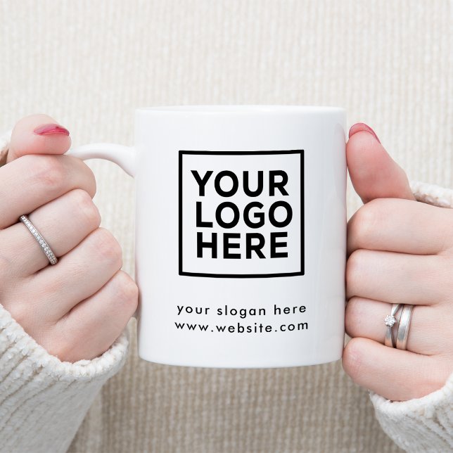 Tasse 2 Couleurs Entreprise Logo d'entreprise personnalisée (Créateur téléchargé)