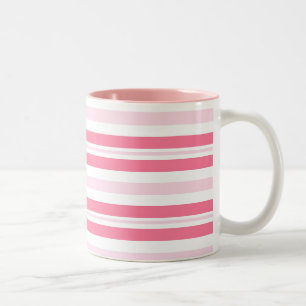 Tasse 2 Couleurs Épais rayures roses