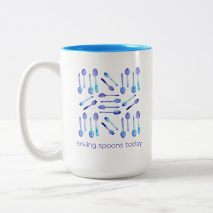 Tasse 2 Couleurs Épargnez vos cuillères aujourd'hui !