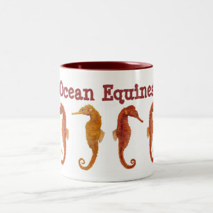 Tasse 2 Couleurs Équidés d'océan