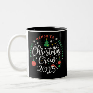 Tasse 2 Couleurs Équipage de Noël 2025 Famille assortie de Noël