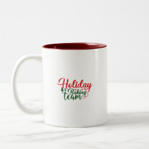 Tasse 2 Couleurs Équipe de pâtisserie de Noël