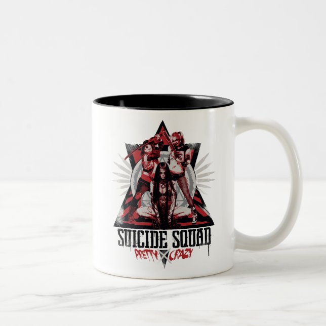 Tasse 2 Couleurs Équipe de suicide | Jolies filles d'escouade folle (Droit)
