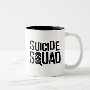 Tasse 2 Couleurs Équipe de suicide   Logo blanc