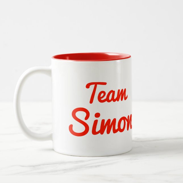 Tasse 2 Couleurs Équipe Simon (Gauche)