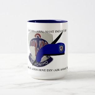 Tasse 2 Couleurs ęr INFANTERIE de BATAILLON (ABN) la 501ST