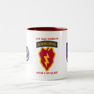 Tasse 2 Couleurs ęr La CAVALERIE d'ESCADRON quarantième attaquent