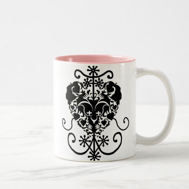 Tasse 2 Couleurs Erzulie, déesse d'amour de vaudou (Droit)