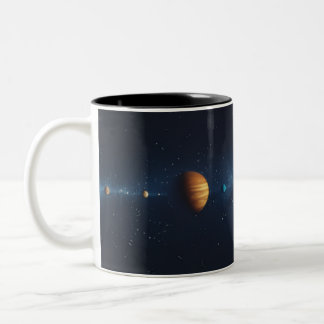 Tasse 2 Couleurs  Espacio Exterior con Alineación de Planeta