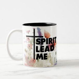 Tasse 2 Couleurs Esprit, conduis-moi Fleur moderne