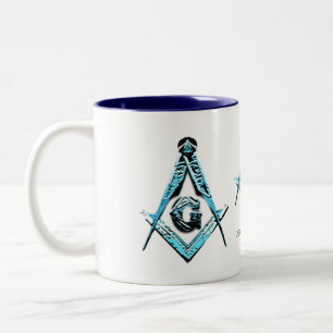 Tasse 2 Couleurs Esprit maçonnique (bleu clair)