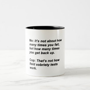 Tasse 2 Couleurs Essai de sobriété