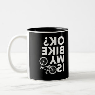 Tasse 2 Couleurs Est Mon Vélo OK Funny VTT