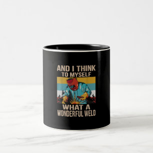 Tasse 2 Couleurs Et Je Pense À Moi Ce Merveilleux Soudage Vintage